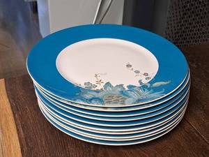 lot 949 image: Lot of (10) 11 Fine China Plates by 222 Fifth Eliza�