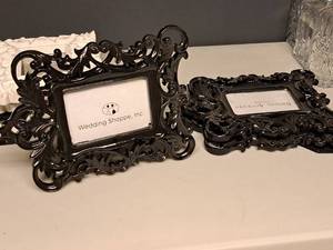 lot 988 image: Lot of (3) Ornate Picture Frames (Black)