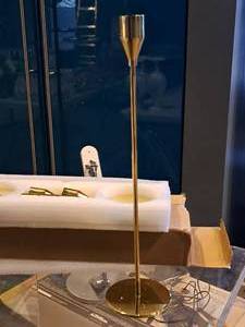 lot 1094 image: Lot of (1 Box) 6-14 Candleholders Gold Finish 6-count ( 6 total items )