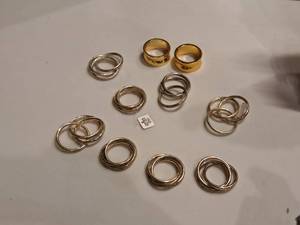 lot 1111 image: Lot of (10) Assorted Napkin Rings
