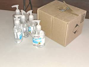 lot 1153 image: Lot of (17) Germ-X� Moisturizing 8-fl.oz Hand Sanitizer Pump Bottles