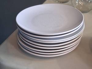 lot 1508 image: Lot of (9) 8-12 Dinner Plates by Ikea� (White)