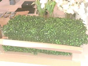 lot 1550 image: Lot of (10) 12 Faux Green Foliage Squares