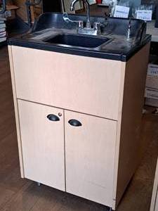 lot 277 image: Ozark River Portable Sinks NSF Rolling Wash Station ADSTM-AB-AB1N