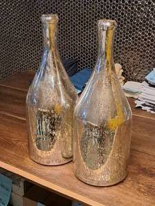 lot 1069 image: Lot of (2) 19-12 Bottle Vases