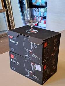 lot 1172 image: Lot of (2 Boxes) Riserva 18-oz Cognac Glasses 6-count ( 12 total items )