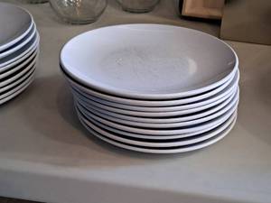 lot 1510 image: Lot of (10) 8-12 Dinner Plates by Ikea� (White)