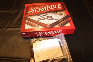 lot A-49 image: Deluxe Turntable Scrabble Board Game with Accessories