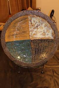 lot 66 image: Unique Artistic Decorative Plate on Stand