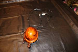 lot 77 image: Unique Turtle-Shaped Electric Lamp with Wooden Cover