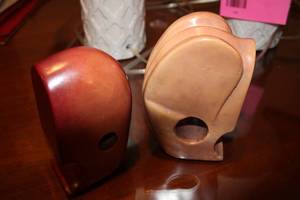 lot 183 image: Set of 2 Decorative Wooden Sculptures