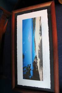 lot 229 image: Framed Signed Beach Landscape Photograph by Bob Johnson