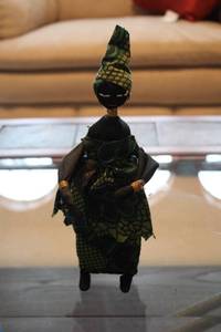 lot 295 image: Handmade African Cloth Doll