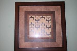 lot 321 image: Framed Geometric Art by Wyatt