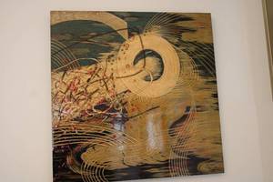lot 356 image: Abstract Modern Art Canvas Painting