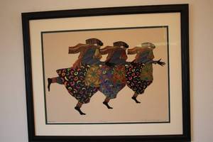 lot 358 image: Signed Limited Edition Framed Artwork by Claudia Roulier - Edition 2300 of 3000
