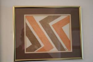 lot 366 image: Framed Abstract Artwork by Unknown Artist