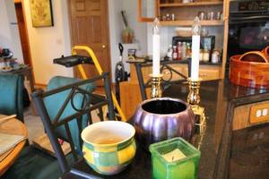 lot 425 image: Decorative Assorted Candle Holders and Lamp Bases Set