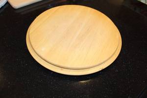 lot 433 image: Wooden Lazy Susan Turntable Serving Platter