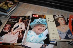 lot 494 image: Collection of Queen Elizabeth II Magazines and Books