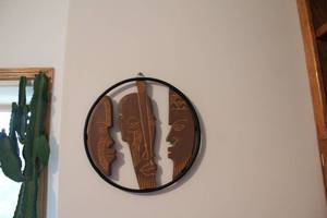 lot 533 image: African Tribal Mask Wall Art Decor