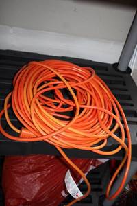 lot 632 image: Heavy-Duty Orange Extension Cord 100ft