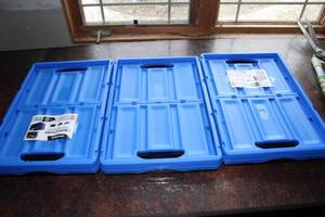 lot 644 image: Set of 3 CleverMade On Demand Folding Crates