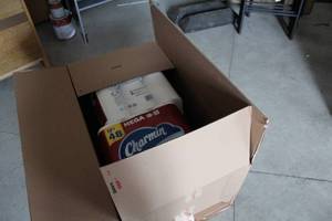 lot 647 image: Box of Charmin Ultra Strong Toilet Paper Mega 1248 Rolls