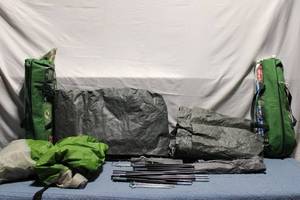 lot 5 image: Coleman Outdoor Camping Tent with Poles and Stakes