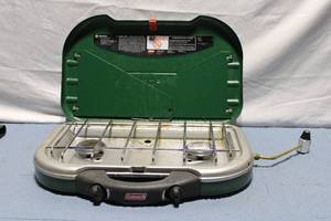 lot 11 image: Coleman Portable Propane Gas Camp Stove with Dual Burners