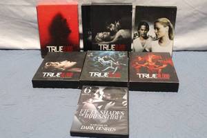 lot 14 image: True Blood Complete Seasons 2, 3, 4, 6, 7 Set and Fifty Shades of Irresistible Collection