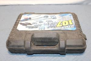 lot 16 image: 102-Piece Ultra Steel Socket Set with Ratchets and Key
