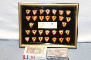 lot 28 image: 1996 USA Olympic Team Commemorative Pin Set in Display Frame