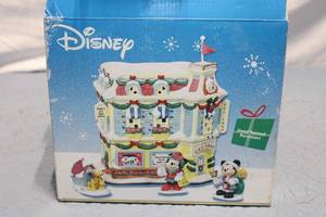 lot 52 image: Disney Mickey Mouse Collectible Porcelain Village Toy Shop