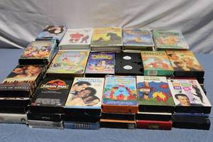 lot 62 image: Collection of Assorted VHS Tapes Featuring Family and Animated Films