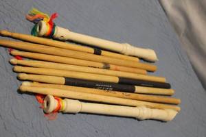 lot 85 image: Collection of Recorders and Drumsticks