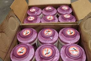 lot 97 image: Box of Sani-Cloth Prime Germicidal Disposable Wipes - 12 Canisters