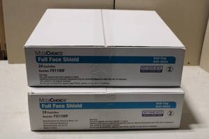 lot 162 image: 24 MedChoice Full Face Shields with Anti-Fog and Anti-Glare Protection