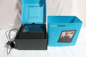 lot 178 image: Amazon Echo Show with Power Adapter and Original Packaging