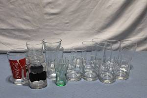 lot 182 image: Collection of 17 Assorted Drinking Glasses