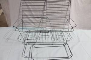 lot 220 image: Set of Chrome Wire Dish Racks and Drainers