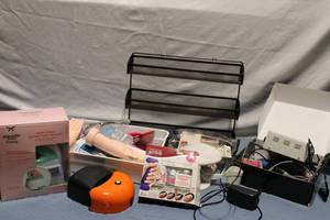 lot 234 image: Assorted Nail Care and Beauty Kit with Gel Polish Remover and Nail Organizer
