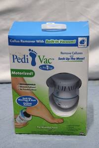 lot 243 image: Pedi Vac PedEgg Motorized Callus Remover with Vacuum