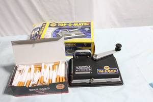 lot 258 image: Top-O-Matic Cigarette Machine with Owners Manual