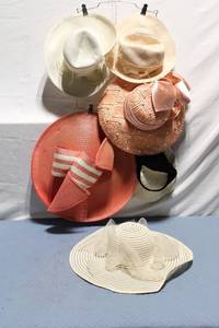 lot 289 image: Collection of 6 Stylish Ladies Hats with Varied Designs