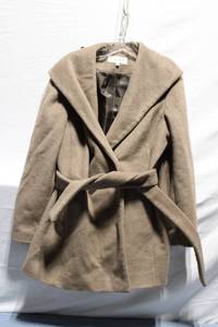 lot 292 image: Calvin Klein Premium Wool Blend Overcoat with Belt