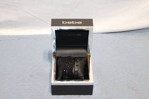 lot 300 image: Set of Black Beaded Bracelets with Decorative Box
