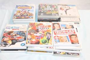 lot 338 image: Collection of 30 Nintendo Wii and PS3 Games