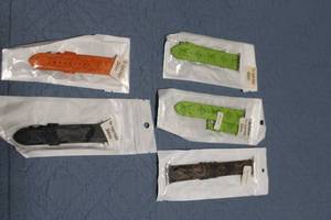 lot 454 image: Set of 5 Stylish Printed Watch Bands for Apple Watch 3840mm