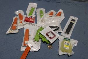lot 463 image: Collection of Apple Watch Accessories Including Bands, Case, and Twizzlers